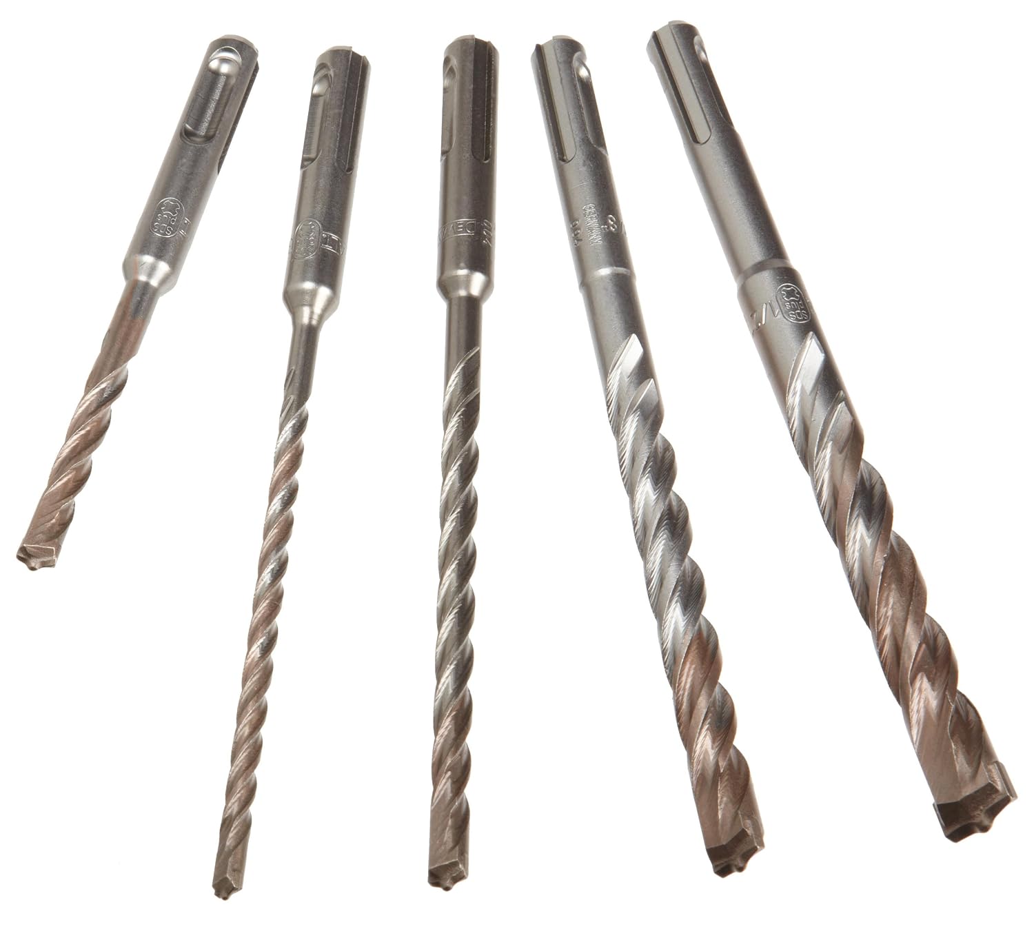 DEWALT SDS Plus Bits Set, Rock Carbide Tip, 5-Piece (DW5470), 1 Count (Pack of 1)